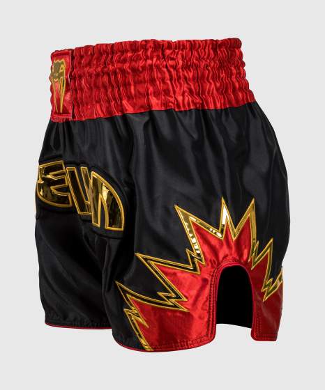 Venum Muay Thai Shorts Inferno – Schwarz/Rot/Gold
