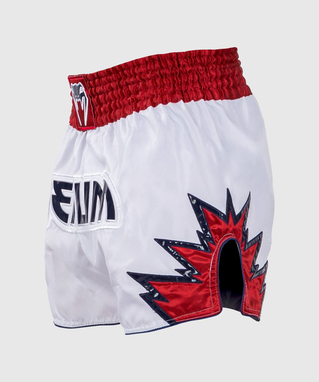 Venum Muay Thai Shorts Inferno – Weiss/Rot