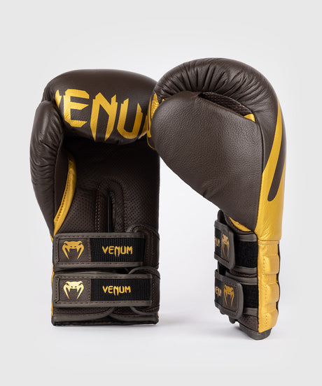 Venum Boxhandschuhe Reverso - Dunkelbraun/Gold