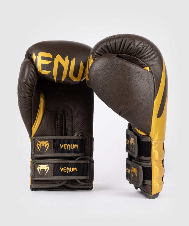 Venum Boxhandschuhe Reverso - Dunkelbraun/Gold