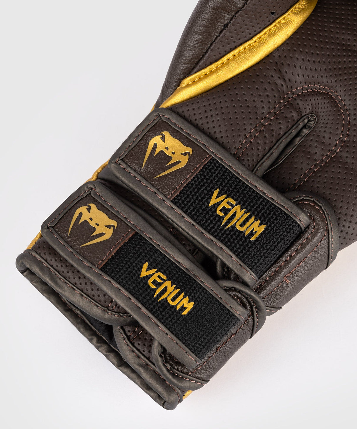 Venum Boxhandschuhe Reverso - Dunkelbraun/Gold