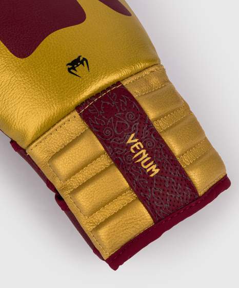 Venum Boxhandschuhe Reverso – Bordeauxrot/Gold