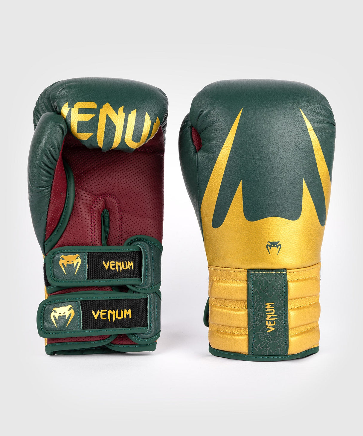 Venum Boxhandschuhe Reverso – Smaragd/Gold