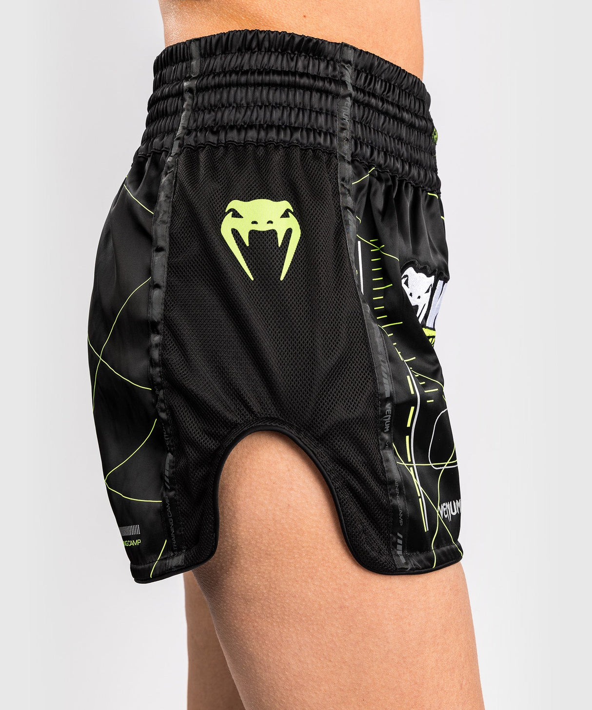Venum Muay Thai Shorts Training Camp 4.0 Damen – Schwarz/Neongrün