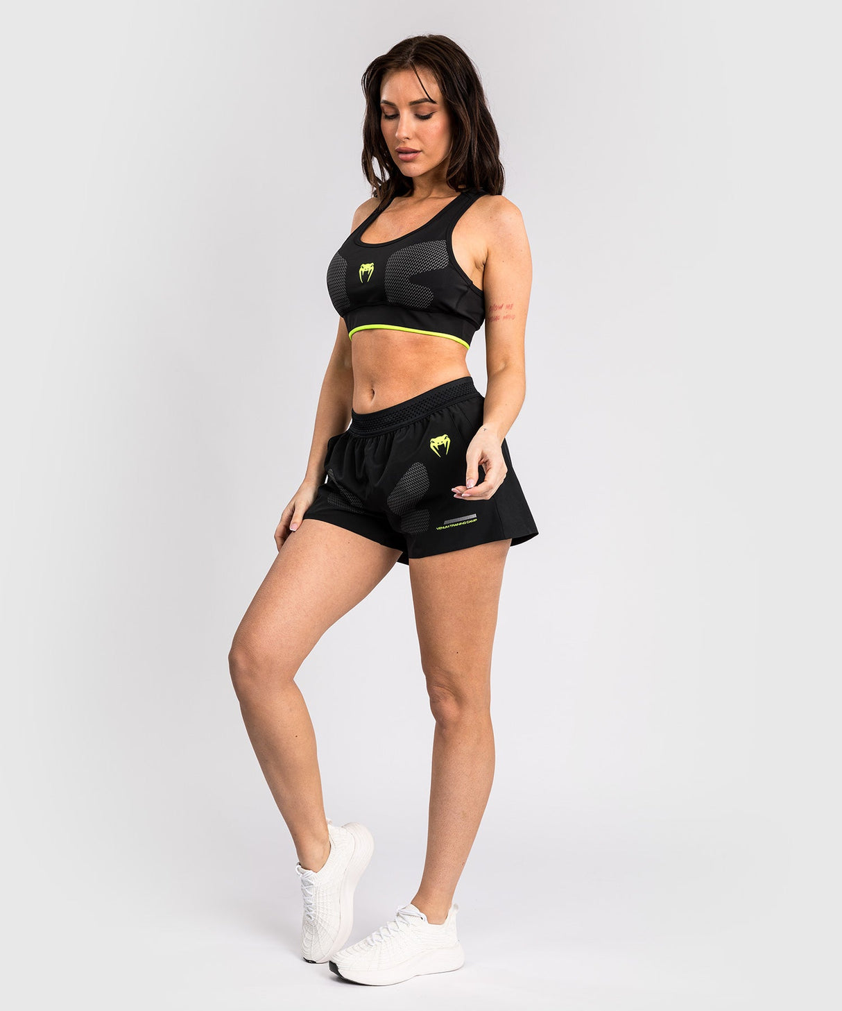 Venum Damen Trainingsshorts Training Camp 4.0 – Schwarz/Neongrün