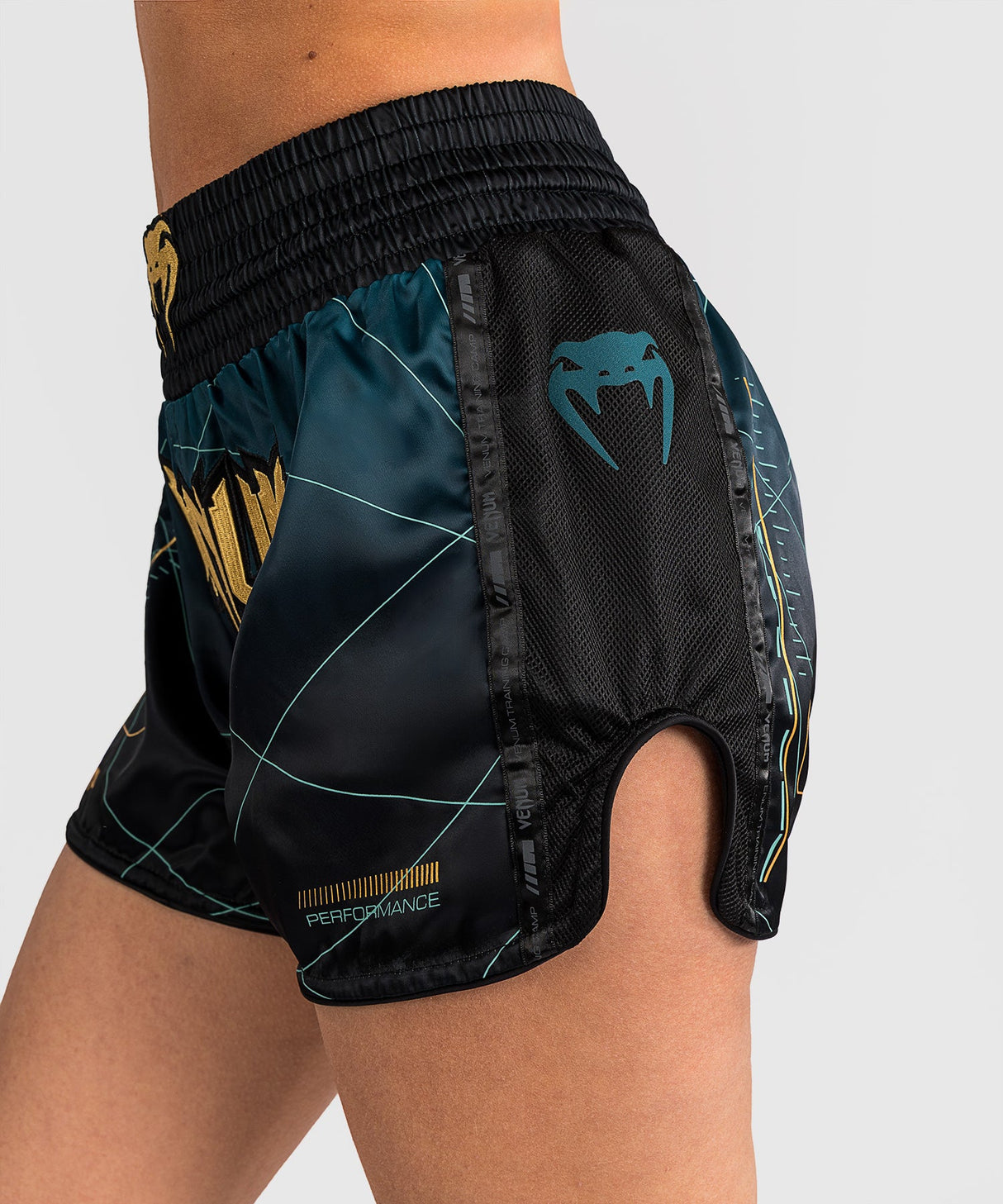 Venum Muay Thai Shorts Damen Tactical XT - Forest Green