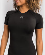 Venum Rashguard Halo Kurzarm – Schwarz