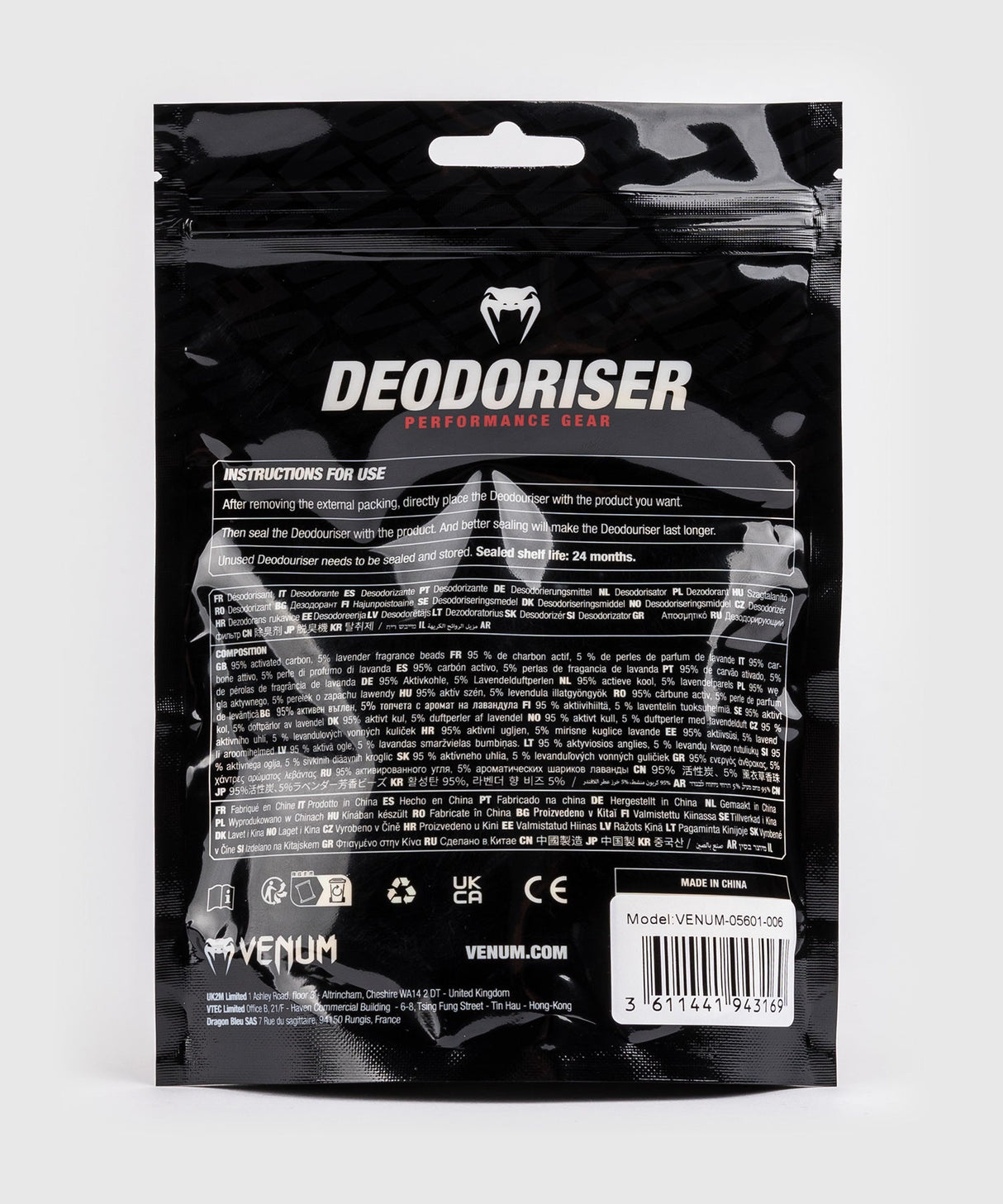 Venum Kontact Handschuh-Deodorant – Zitrone