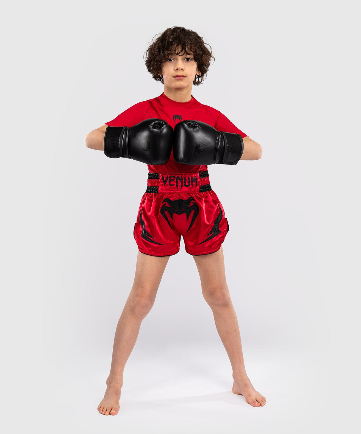 Venum Muay Thai Shorts Inferno Kinder - Rot