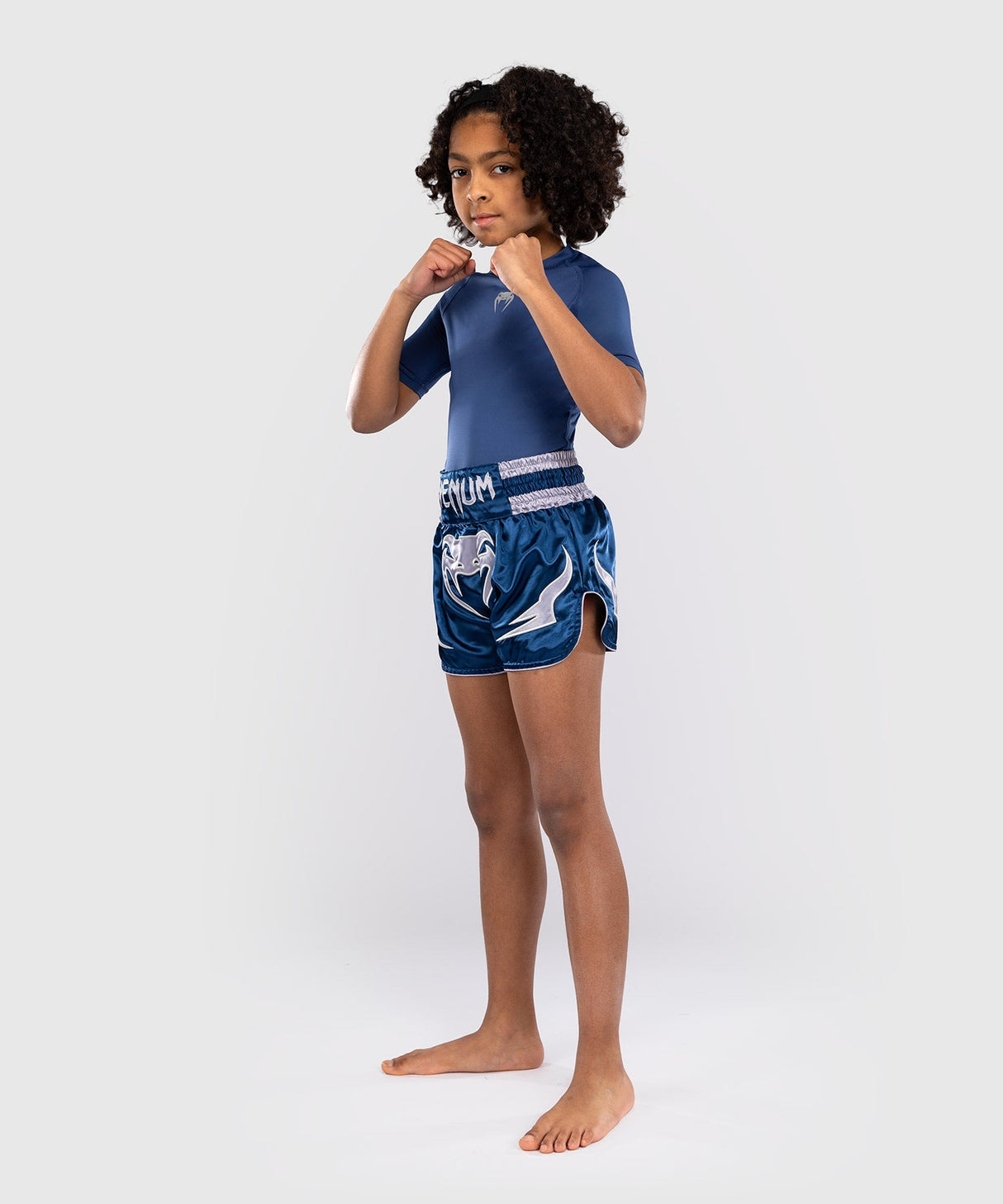 Venum Muay Thai Shorts Inferno Kinder - Blau