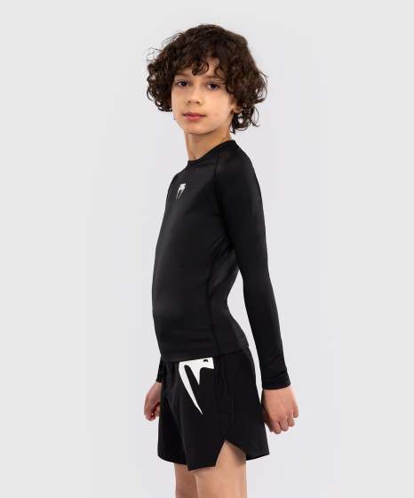Venum Rashguard Langarm Contender Kinder - Schwarz