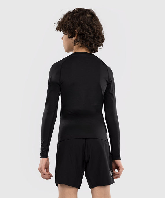 Venum Rashguard Langarm Contender Kinder - Schwarz