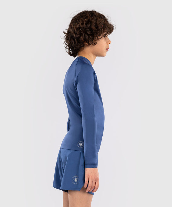 Venum Rashguard Langarm Contender Kinder - Blau