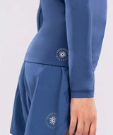 Venum Rashguard Langarm Contender Kinder - Blau