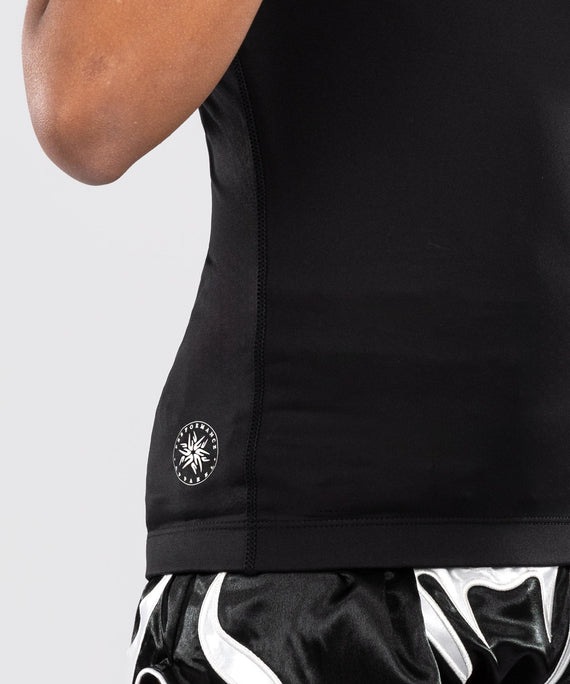 Venum Rashguard Kurze Ärmel Contender Kinder - Schwarz