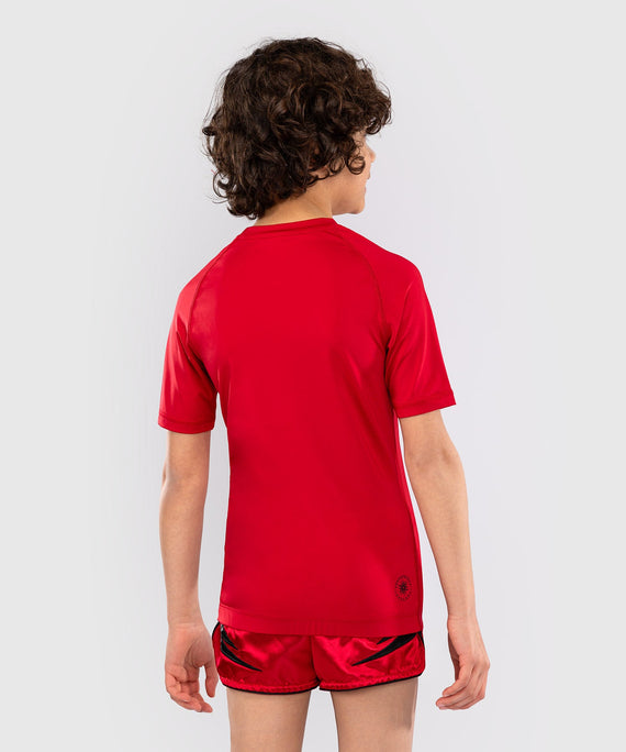 Venum Rashguard Kurze Ärmel Contender Kinder - Rot