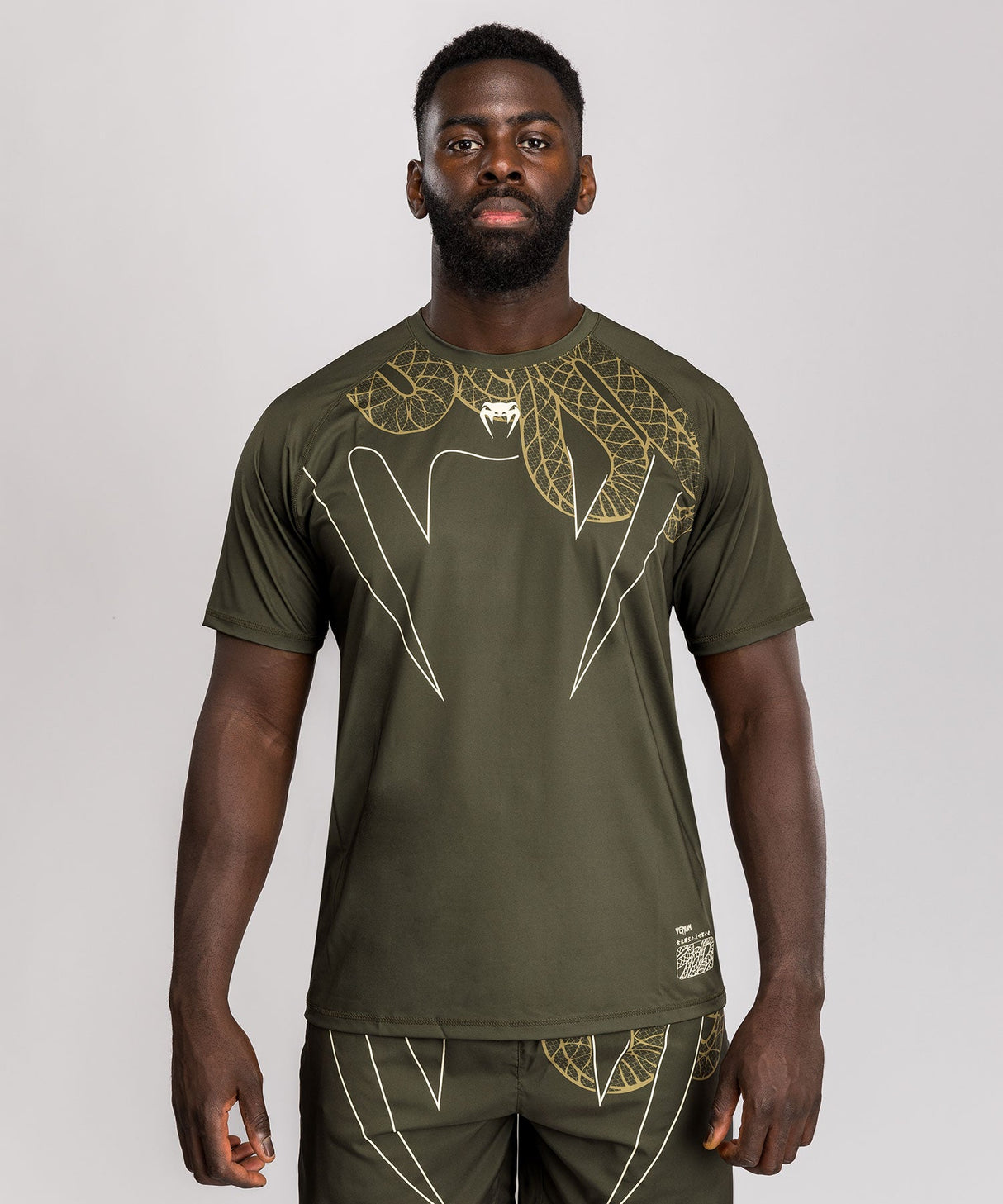 Venum Dry-Tech T-Shirt Serpenti - Kaki Groen