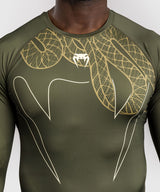 Venum Rashguard Langarm Serpenti - Khaki Grün