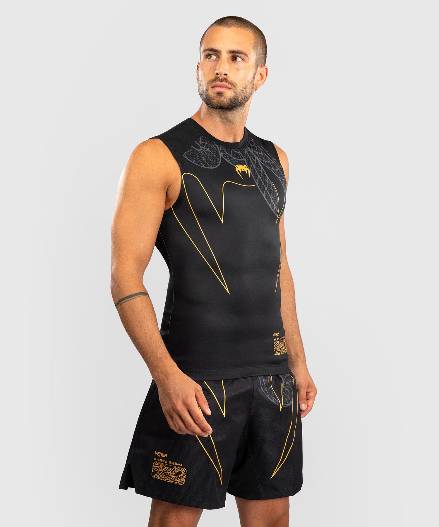Venum Ärmelloser Rashguard Serpenti - Schwarz
