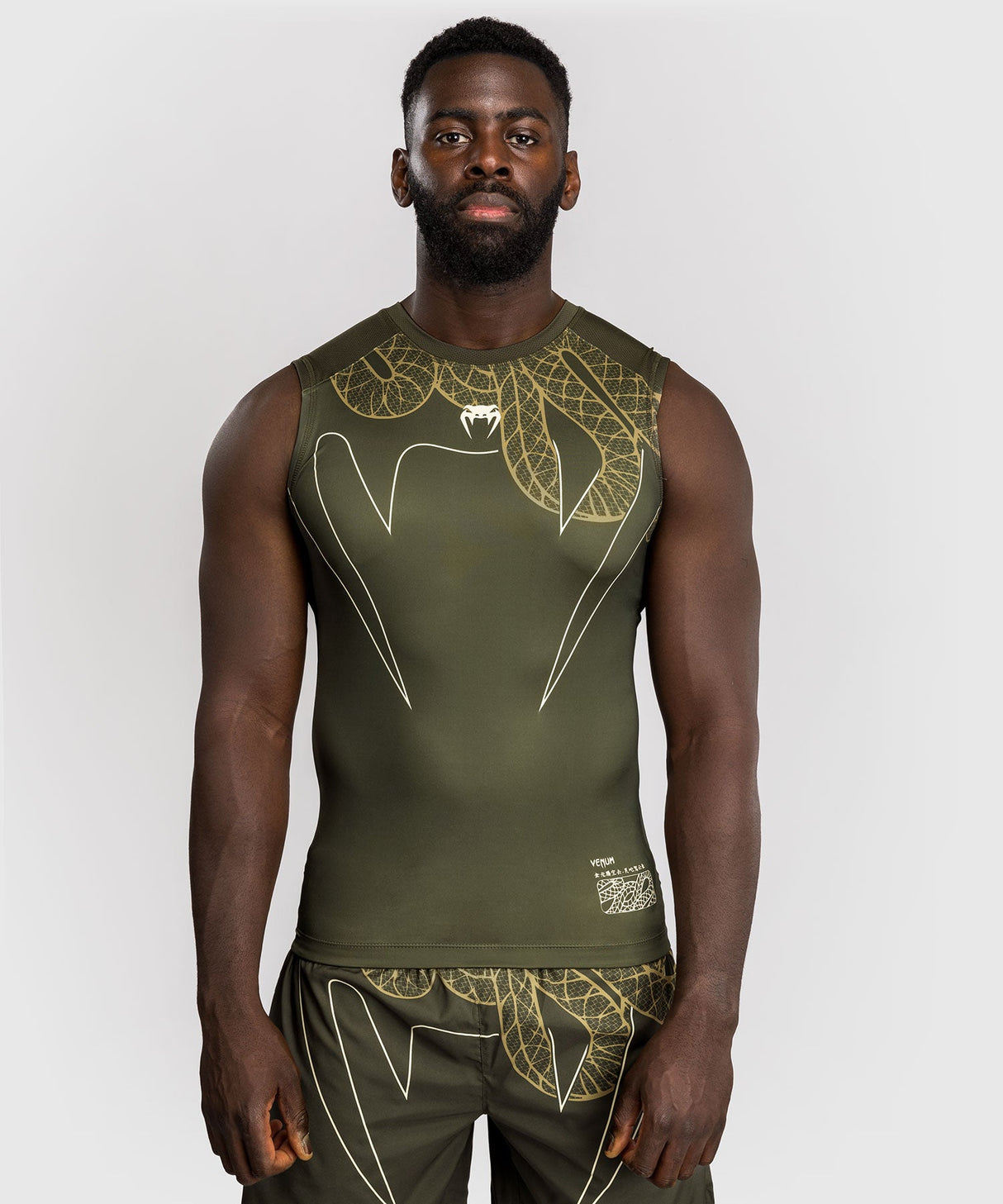 Venum Ärmelloser Rashguard Serpenti - Khaki Grün