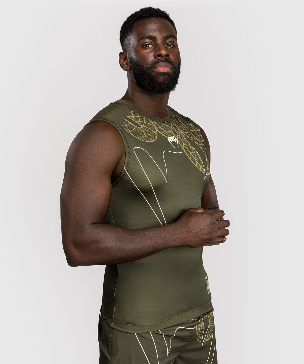 Venum Ärmelloser Rashguard Serpenti - Khaki Grün