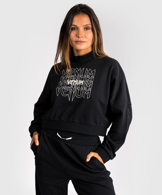 Venum Pulse Cropped Sweatshirt Damen - Schwarz/Weiss