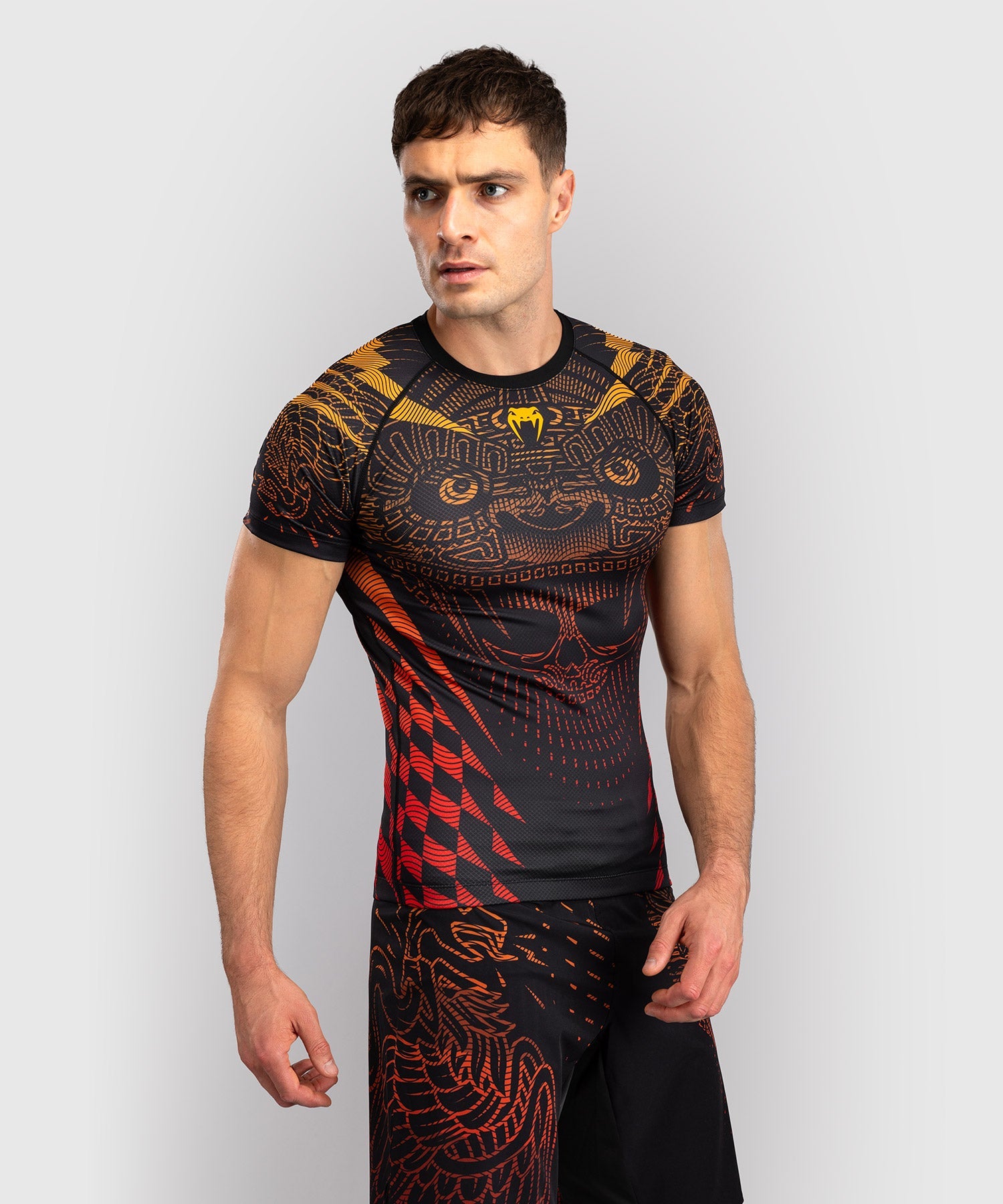 Venum Rashguard mit Kurzarm Quetzal Fury – Schwarz/Rot