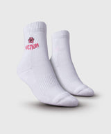 Venum Crew Socken Vector Damen – Weiss/Rosa