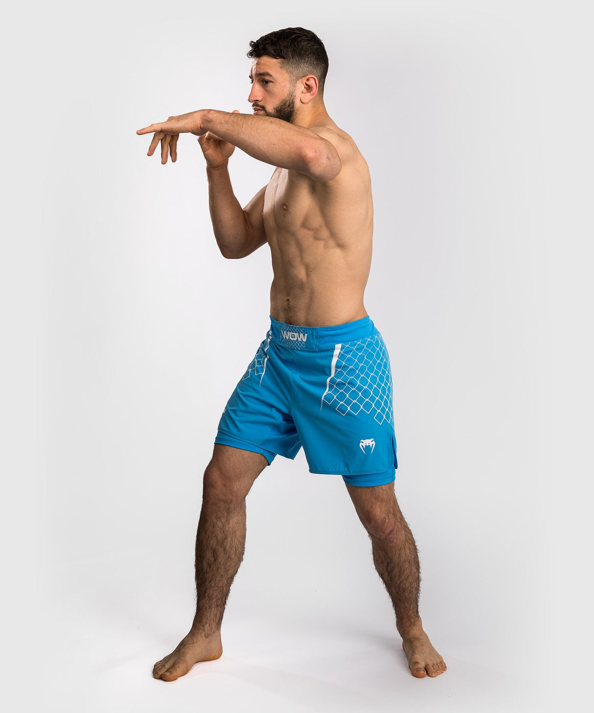 Venum x WOW FC MMA Shorts - Pacific Blau