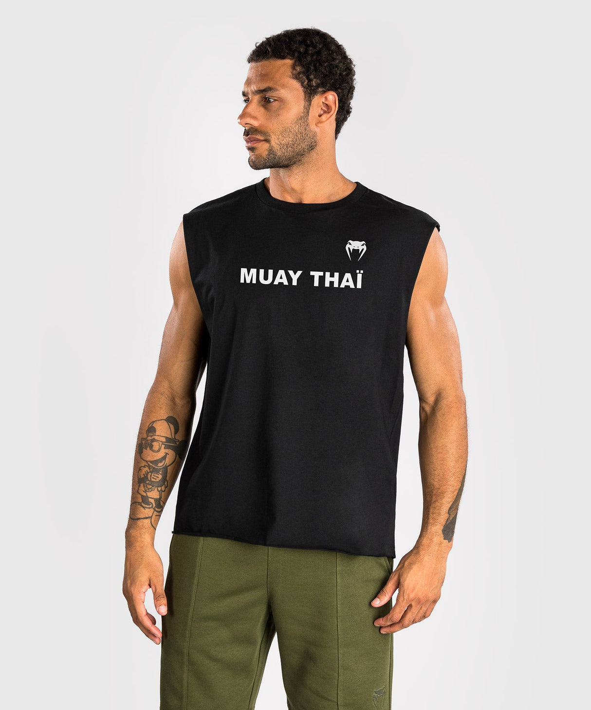 Venum Ärmelloses T-Shirt Muay Thai – Schwarz