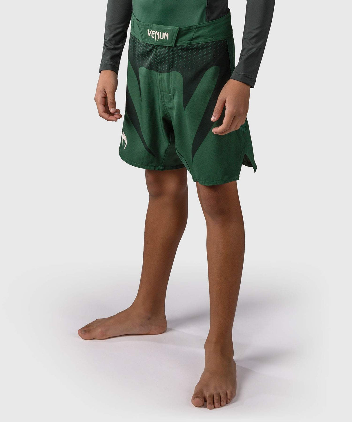 Venum MMA-Shorts Attack Kids – Grün/Weiss