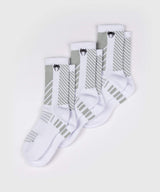 Venum Vector Crew-Socken – Weiss – 3er-Set