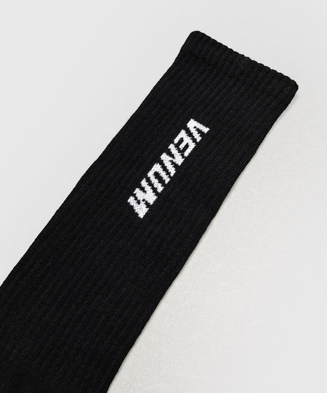 Venum Sokken Essential Hoog - Zwart