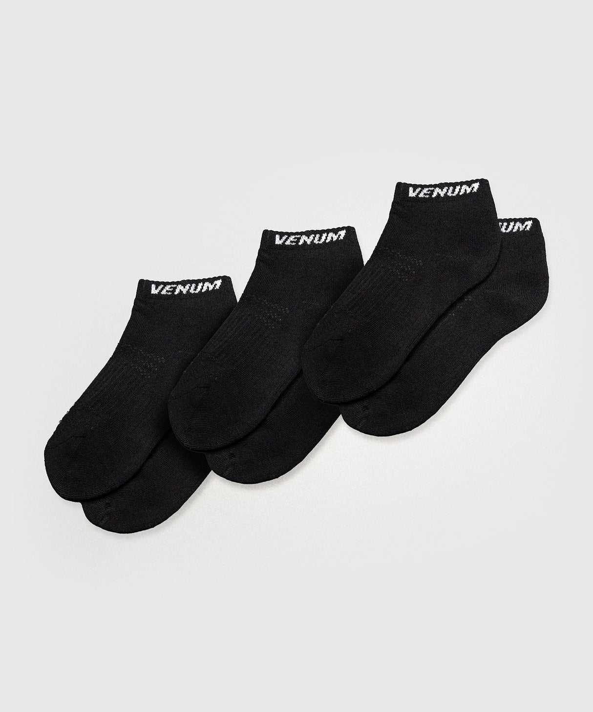Venum Essential Knöchelsocken – Schwarz – 3er-Pack