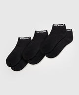 Venum Essential Knöchelsocken – Schwarz – 3er-Pack