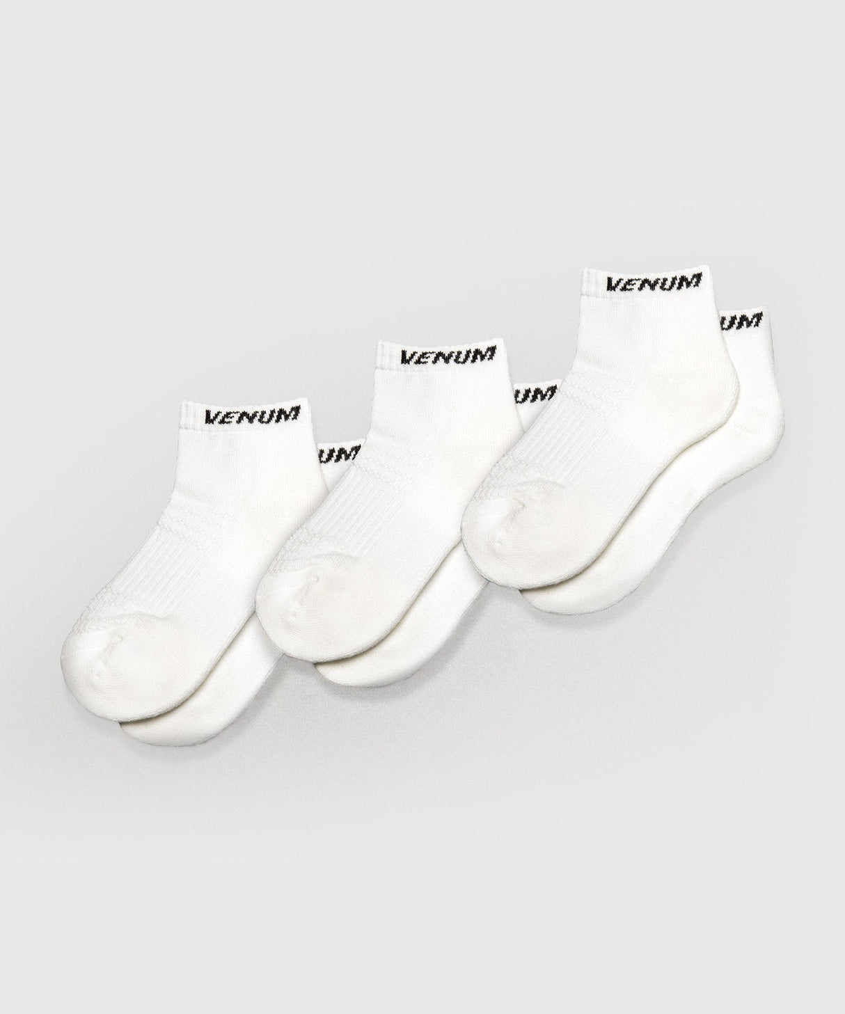 Venum Essential Knöchelsocken – Weiss – 3er-Set