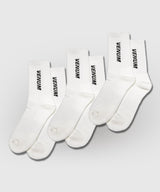 Venum Essential Crew Socken – Weiss – 3er-Set