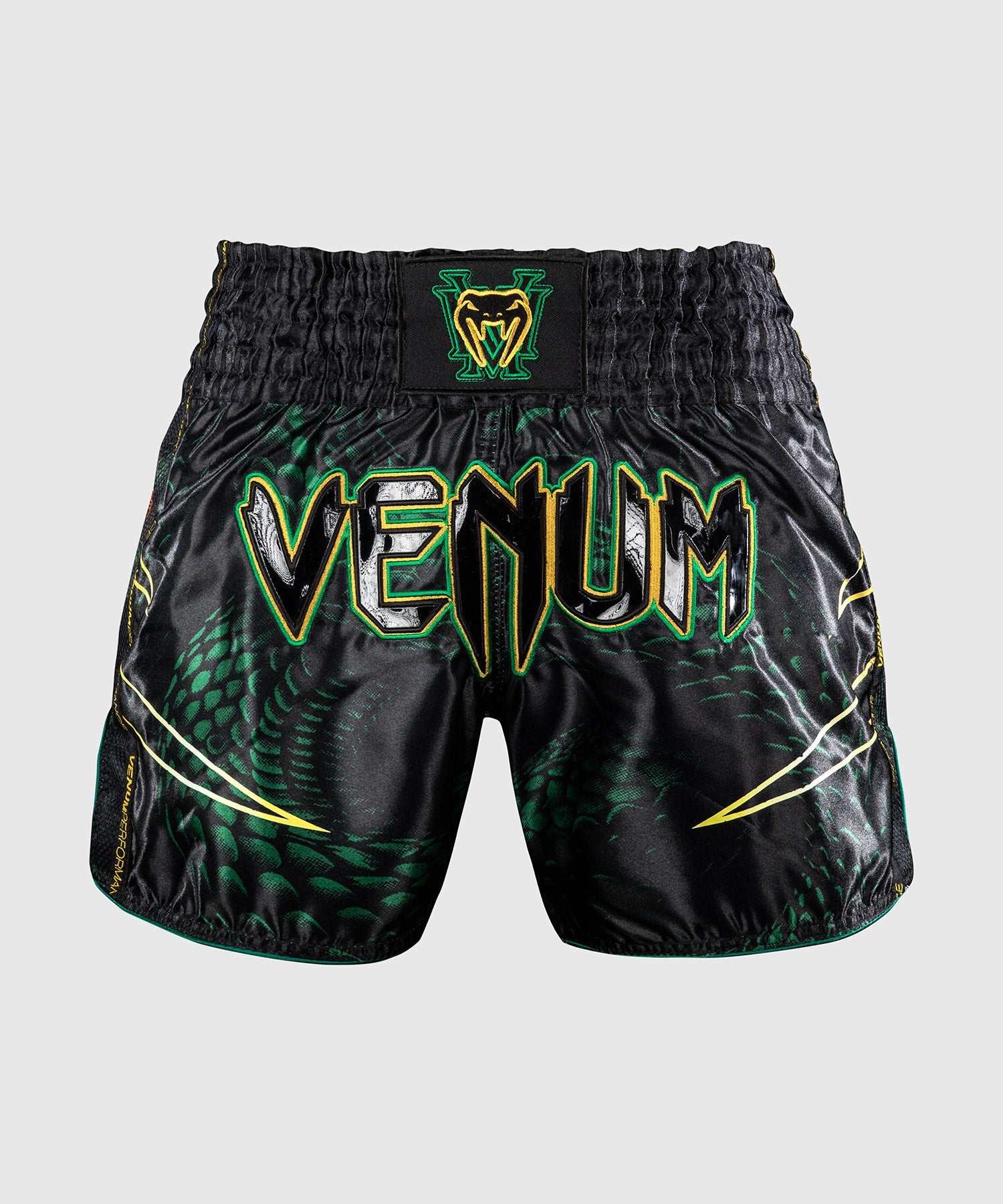 Venum Muay Thai Shorts Matupa - Schwarz/Grün/Gold