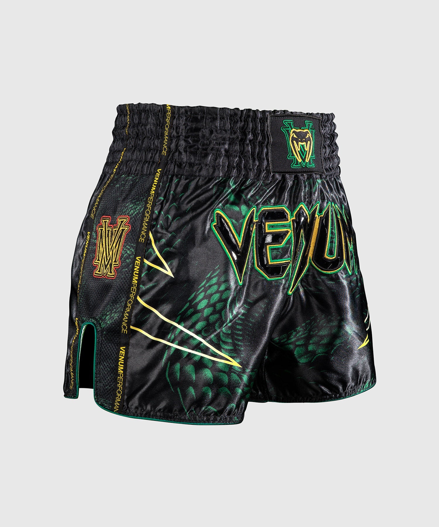 Venum Muay Thai Shorts Matupa - Schwarz/Grün/Gold