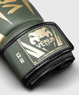 Venum Boxhandschuhe Elite – Khaki-Grün/Gold