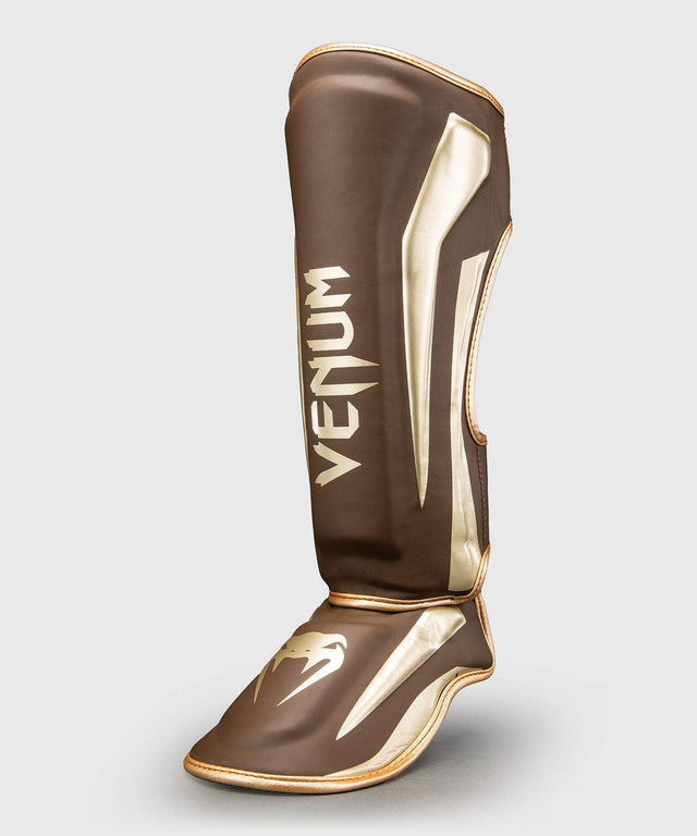 Venum Schienbeinschoner Elite – Dunkelbraun