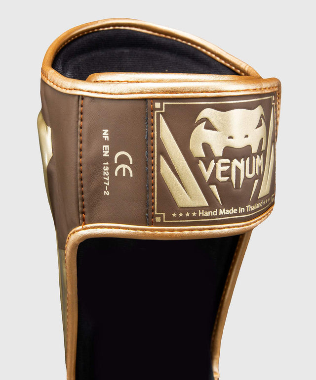 Venum Schienbeinschoner Elite – Dunkelbraun