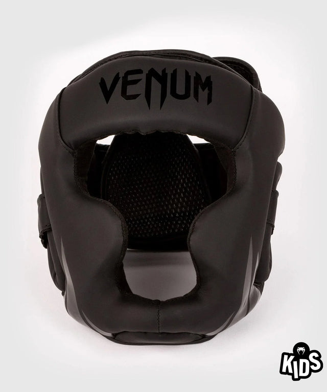 Venum Challenger Kinder-Kopfschutz – Schwarz/Schwarz