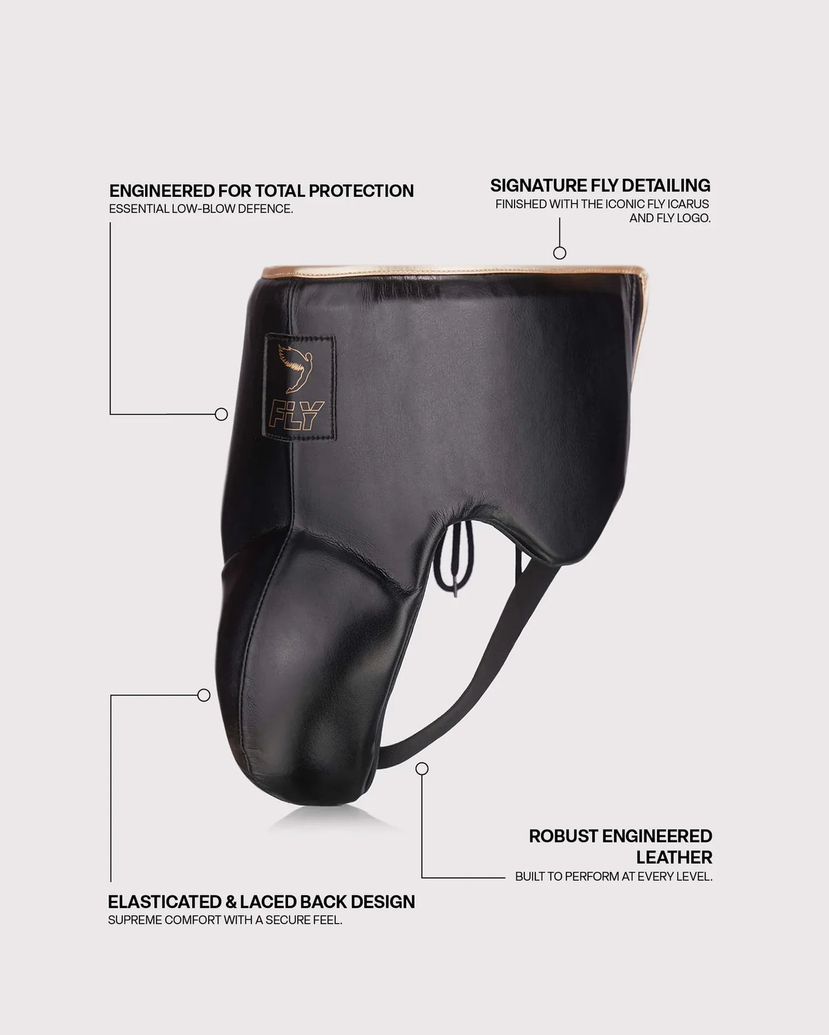 Fly Tiefschutz Boxen Wraith X - Schwarz/Gold
