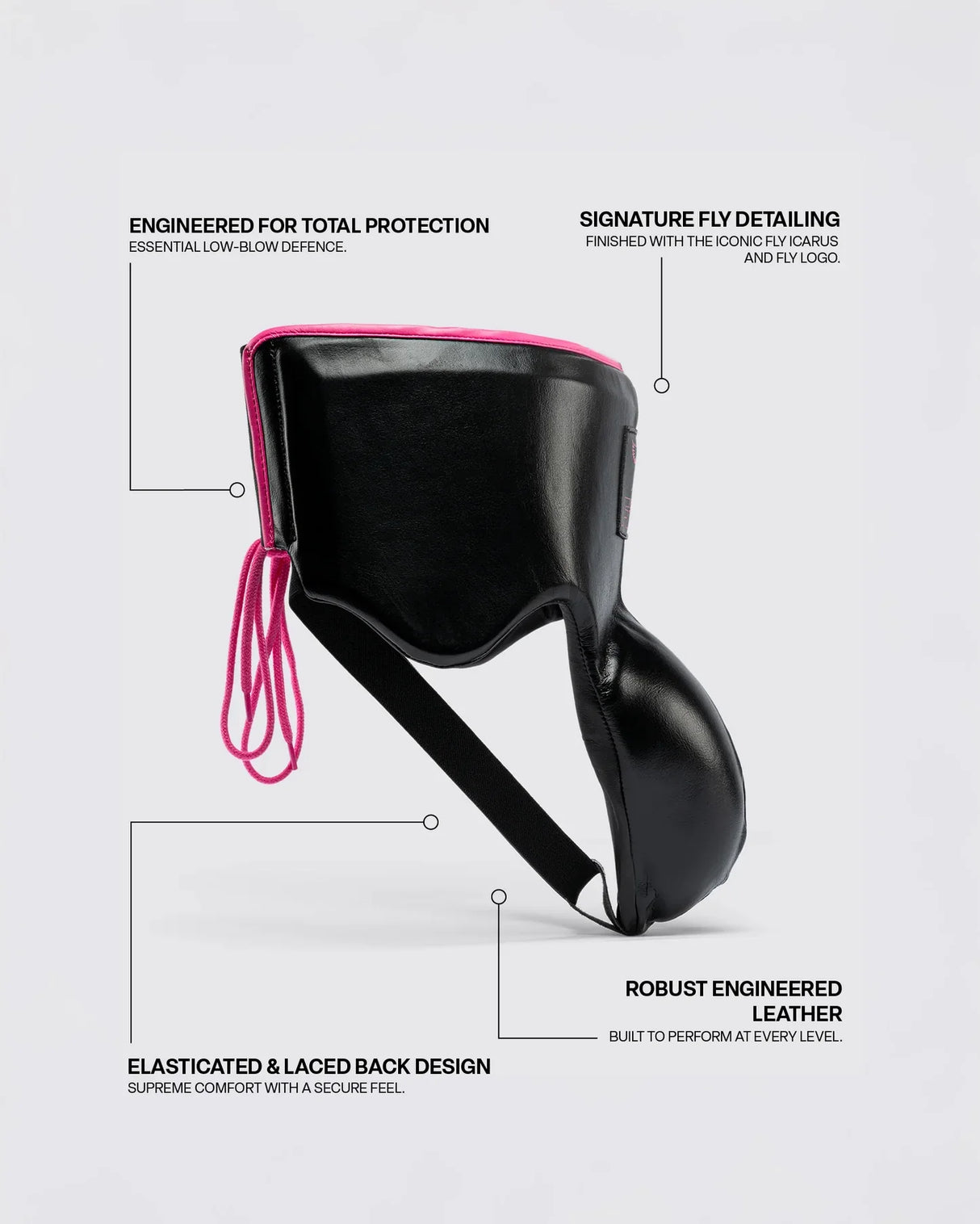 Fly Tiefschutz Boxen Wraith X - Schwarz/Rosa
