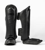 Caged Schienbeinschoner 'X' Series - Schwarz/Schwarz - The Fight Company Deutschland