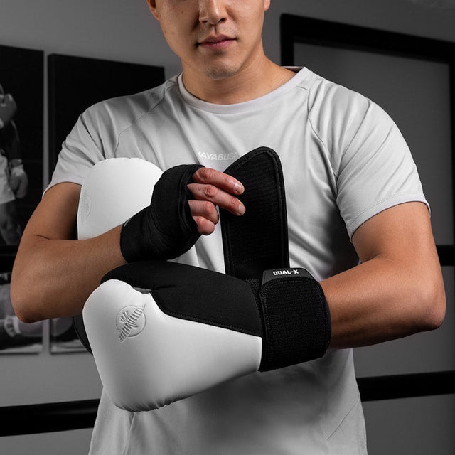 Hayabusa Boxhandschuhe T360 – Weiss/Schwarz