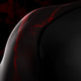 Hayabusa x UFC BJJ Rashguard Kurzarm Damen - Schwarz/Rot