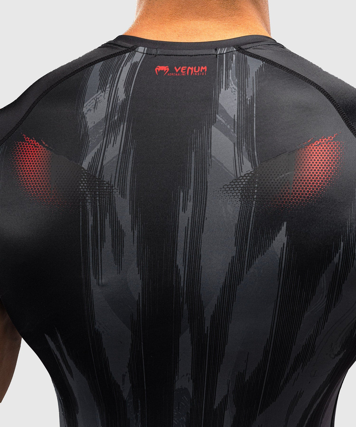 Venum Rashguard Demon Kurzarm - Schwarz/Grau