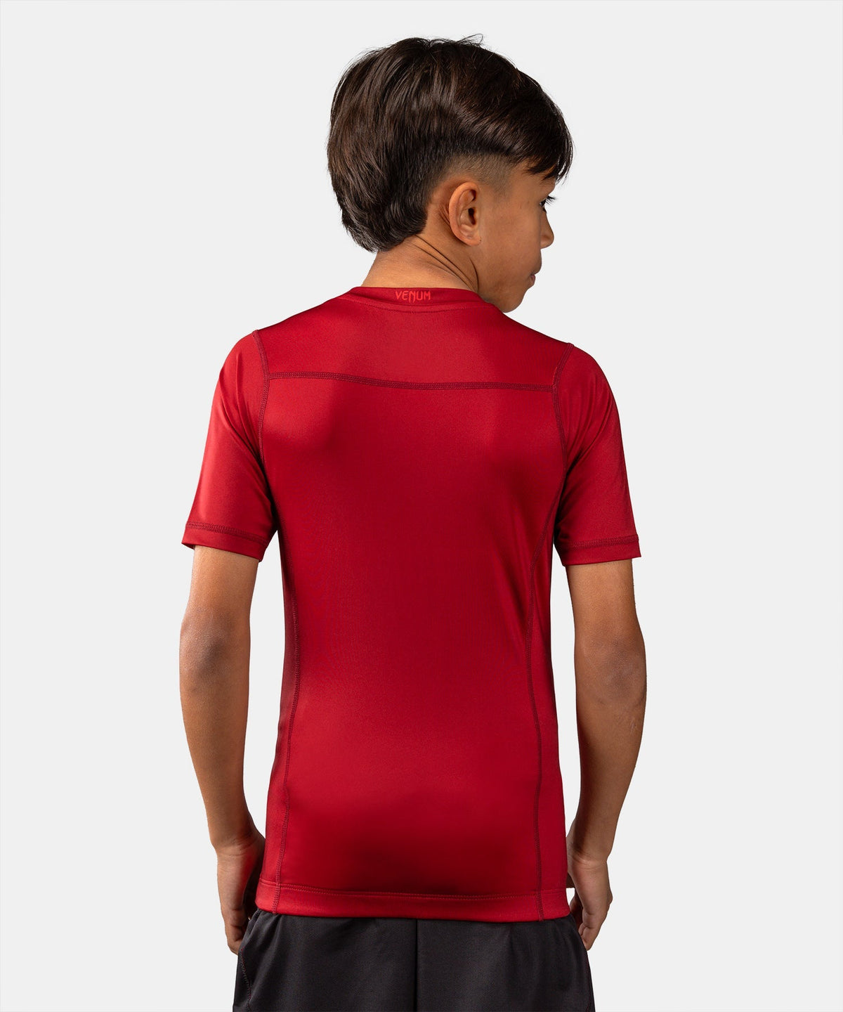 Venum Rashguard Attack Kurzarm Kinder - Schwarz/Rot